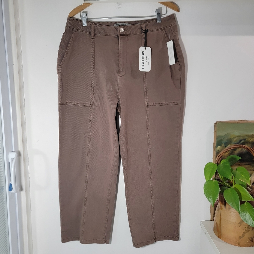 Velvet Heart Denim Laurel High Rise Brown Pants Size 30W - 25½ L